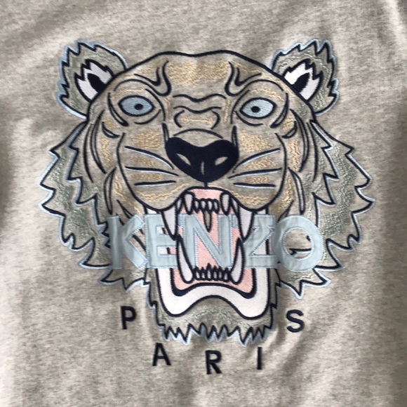 Kenzo Sweater Grey Light Blue - Picture 2 of 4